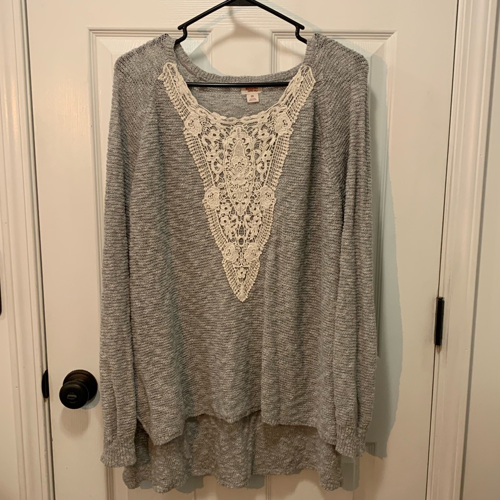 Mossimo Lace Detail Sweater